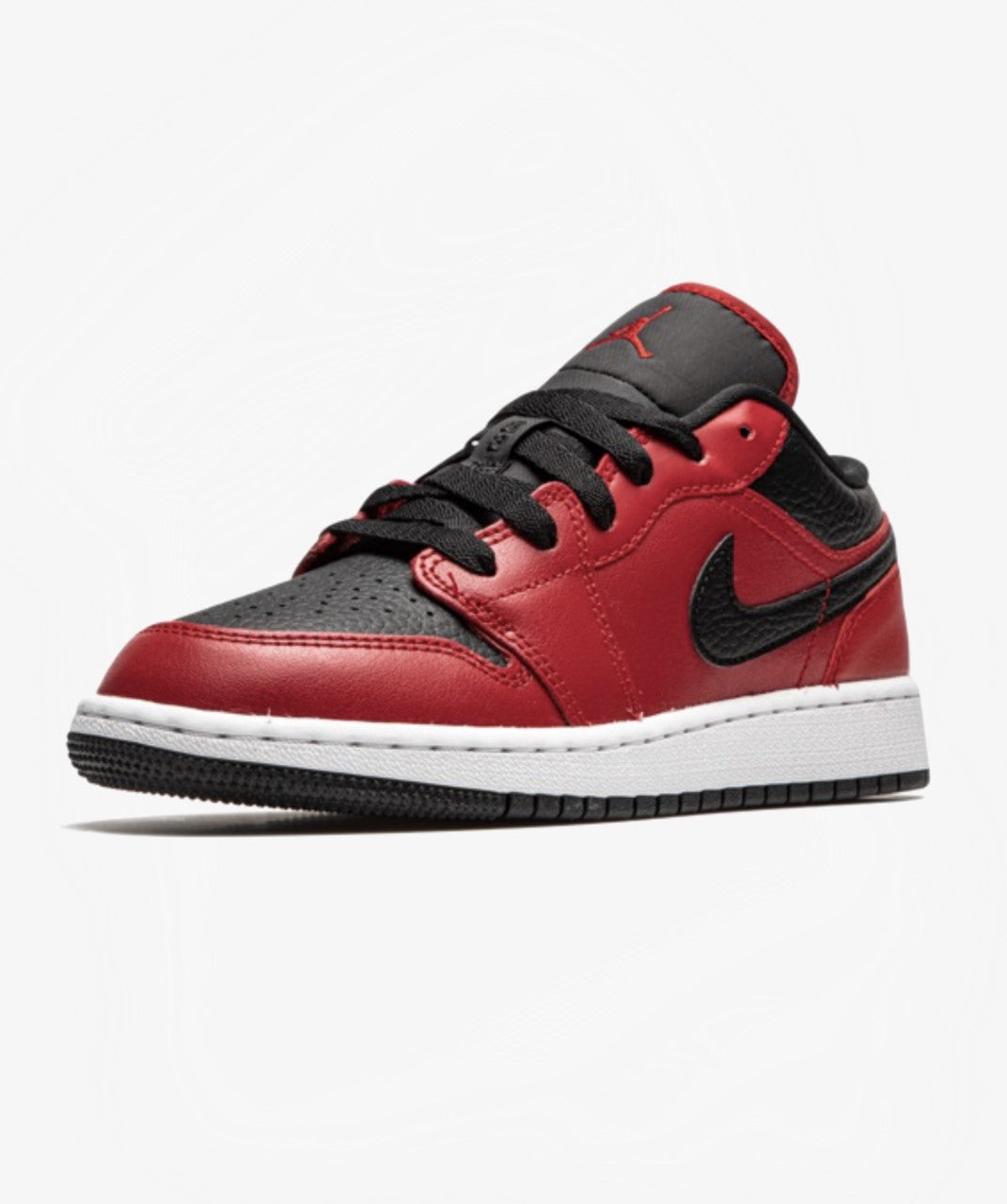 Jordan 1 Low 'Gym Red Black Pebbled' (GS) - Funky Insole