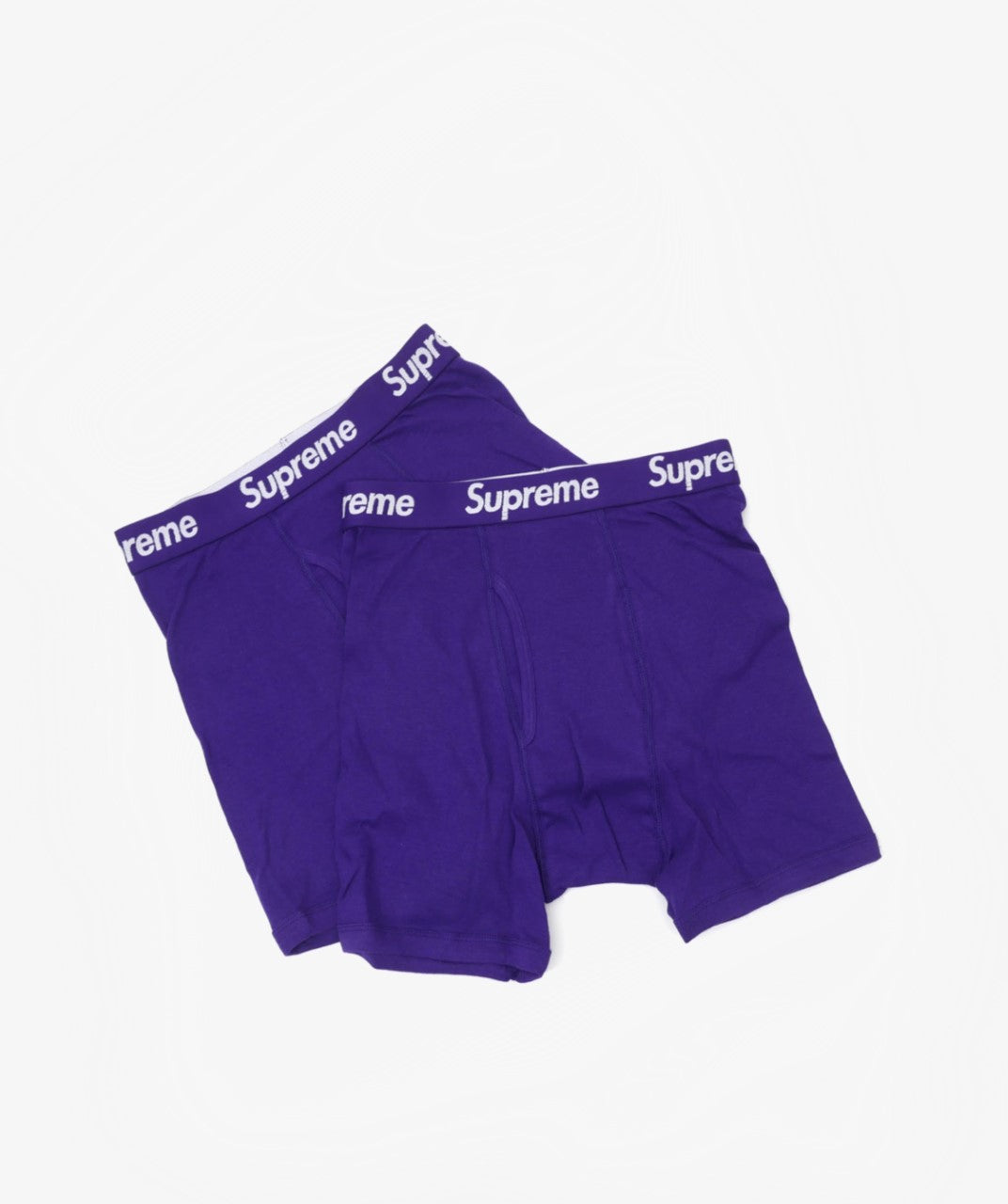 Supreme/ Hanes Boxer Briefs Purple (2 Pack) - Funky Insole